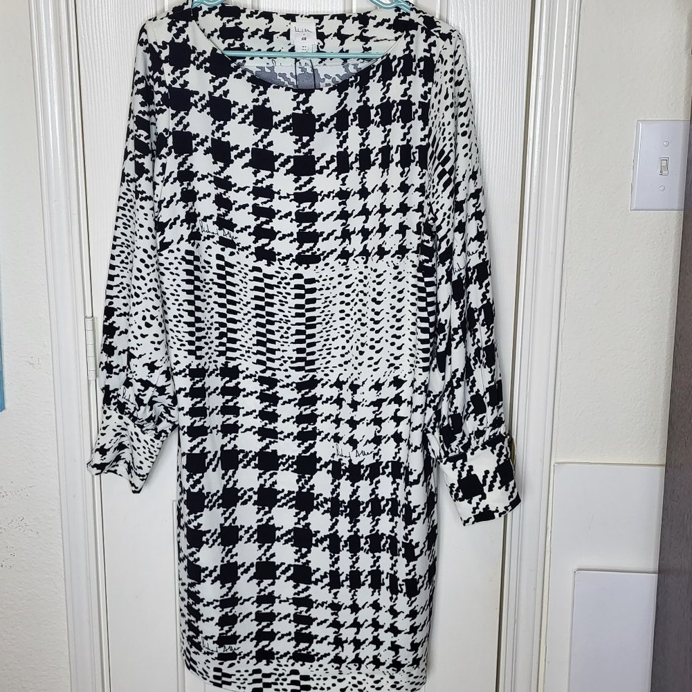 H&M Richard Allen signature short dress size 14